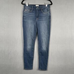 Hudson Jeans Womens 28 Blue Blair High Rise Skinny Stretch Mid Wash Denim Jeans